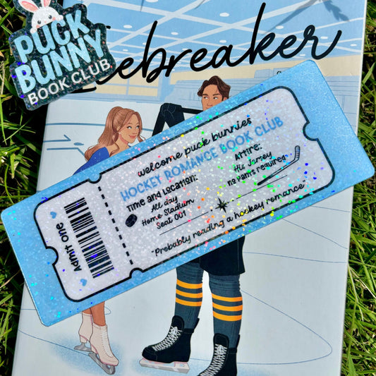 Hockey Romance Book Club Cardstock Bookmark - Awfullynerdy.co