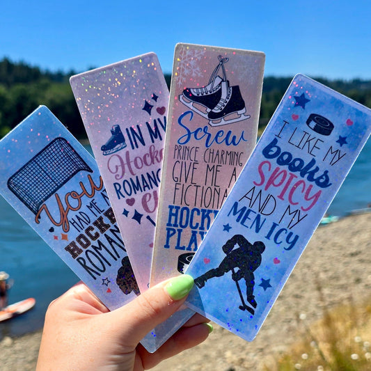 Hockey Romance Cardstock Bookmark Bundle - Awfullynerdy.co