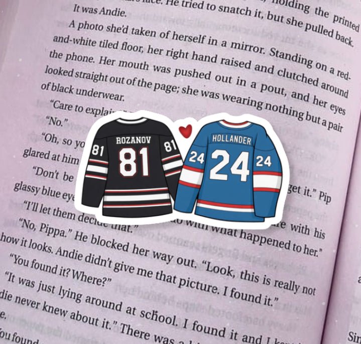 Hockey Romance Heated Rivals Inspired Matte Sticker - Awfullynerdy.co