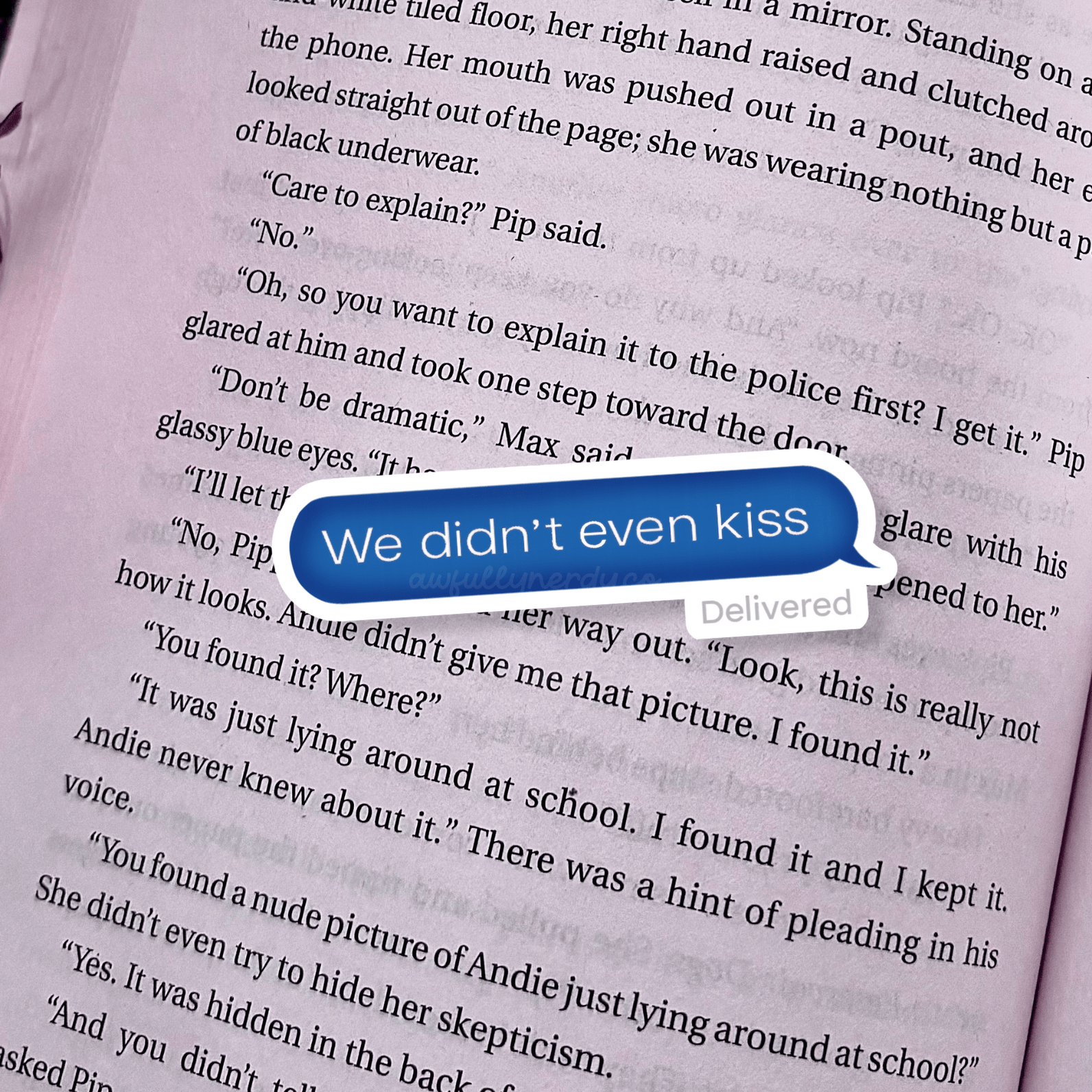 Hockey Romance Heated Rivals Inspired Text Message Clear Matte Sticker - Awfullynerdy.co