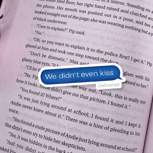 Hockey Romance Heated Rivals Inspired Text Message Clear Matte Sticker - Awfullynerdy.co