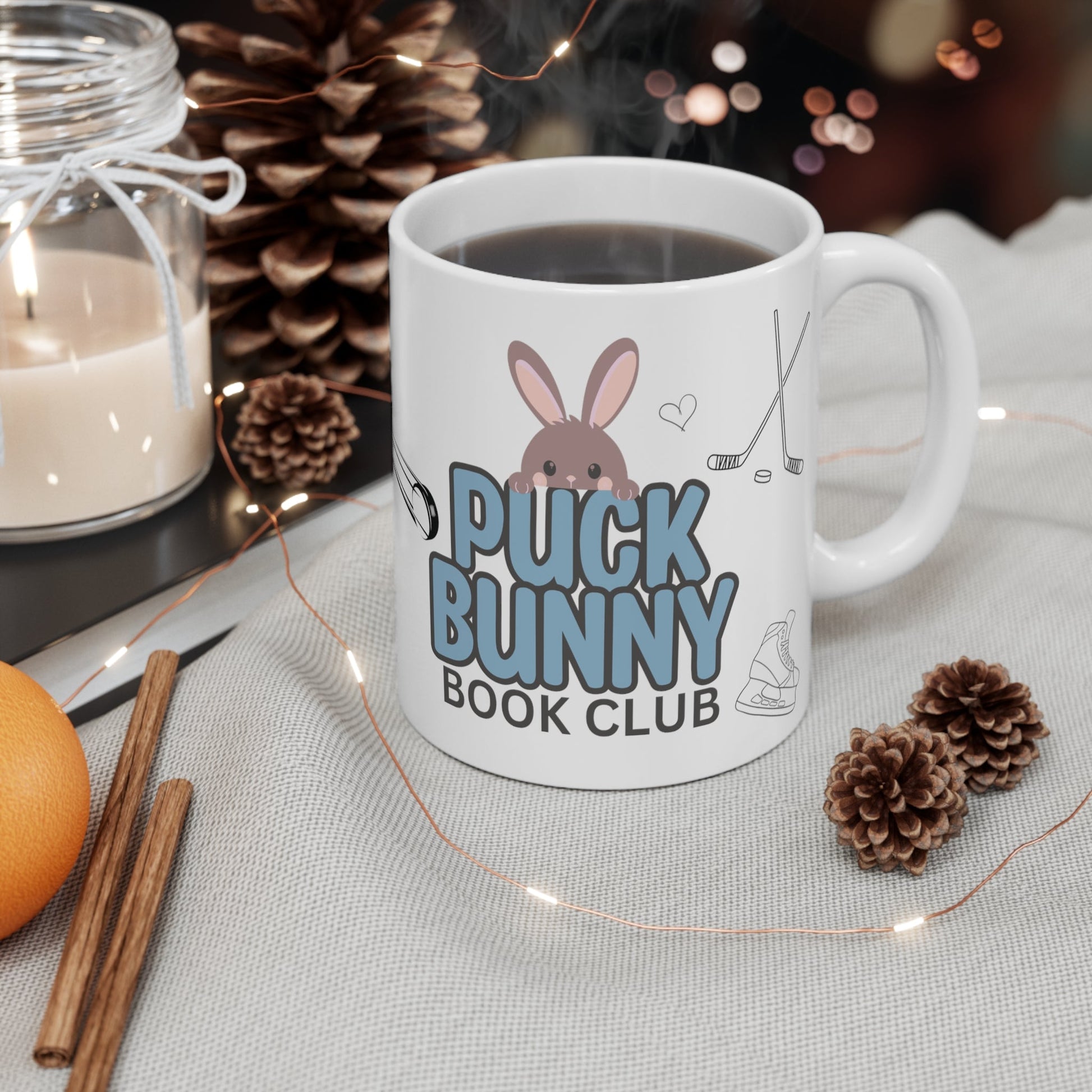 Hockey Romance Puck Bunny Book Club Mug 11oz - Awfullynerdy.co