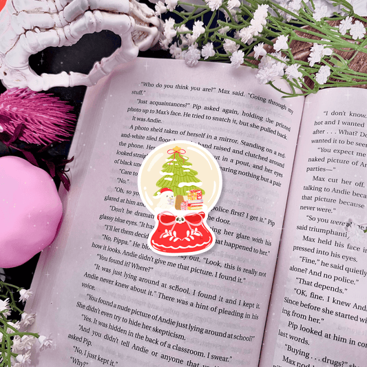 Holiday Snow Globe Sticker - Awfullynerdy.co
