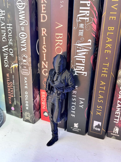 Hot Biker Reading Bookshelf Decor - Awfullynerdy.co