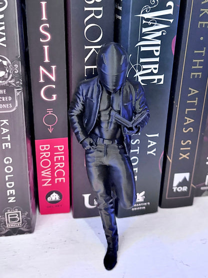 Hot Biker Reading Bookshelf Decor - Awfullynerdy.co