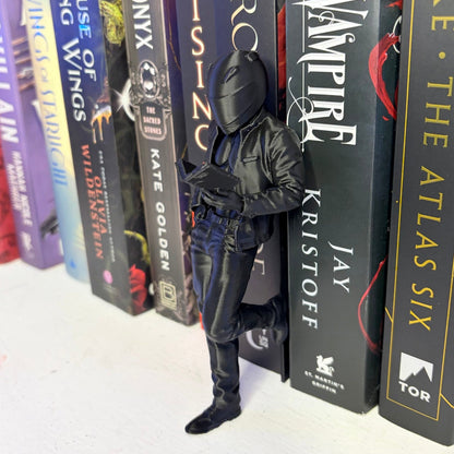 Hot Biker Reading Bookshelf Decor - Awfullynerdy.co
