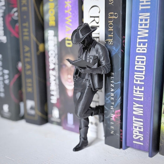Hot Cowboy Reading a Book Bookshelf Decor - Awfullynerdy.co