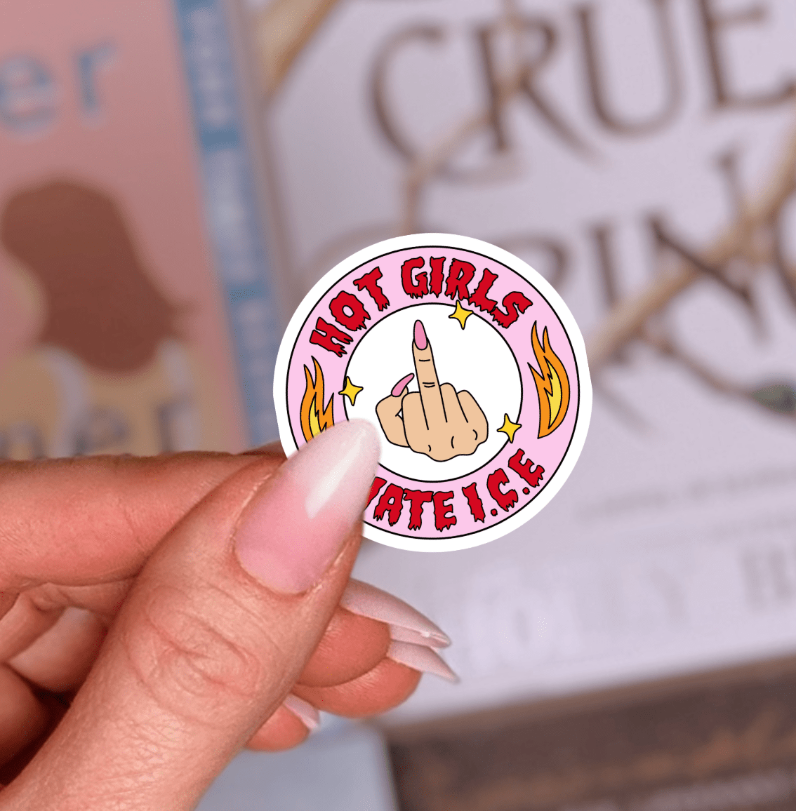 Hot Girls Hate Ice Laminated Sticker - Awfullynerdy.co