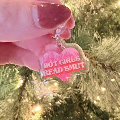 Hot Girls Read Smut Glitter USB - C Kindle Charm - Awfullynerdy.co