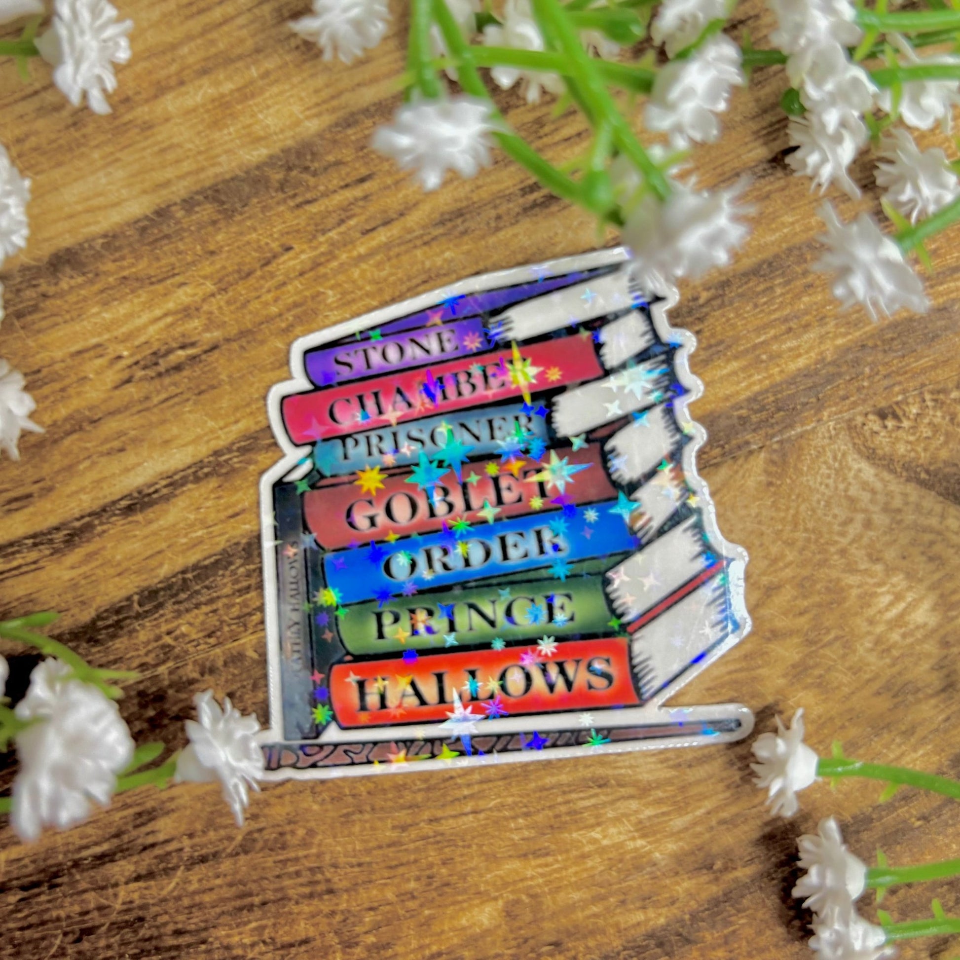 HP Books and Wand Sticker - Awfullynerdy.co