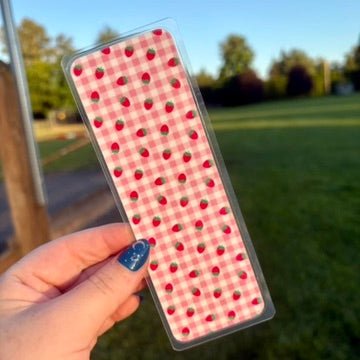 I Love Books Berry Much Dual - Sided Cardstock Bookmark - Awfullynerdy.co