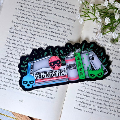 Into the Darkness Inspired Handrawn Laminated Bookmark - Awfullynerdy.co