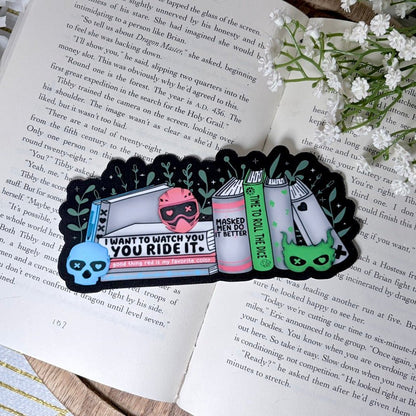 Into the Darkness Inspired Handrawn Laminated Bookmark - Awfullynerdy.co
