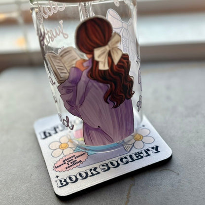 Introverted Book Society Coaster - ONE Coaster - Awfullynerdy.co