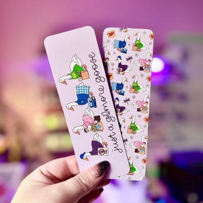 Just a Gilmore Goose Dual - Sided Matte Cardstock Bookmark - Awfullynerdy.co