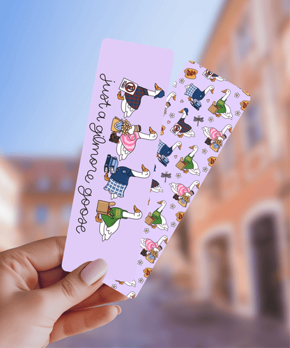 Just a Gilmore Goose Dual - Sided Matte Cardstock Bookmark - Awfullynerdy.co