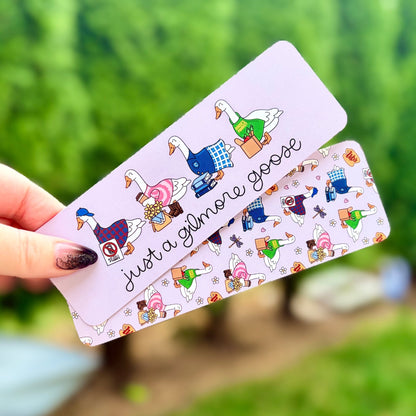 Just a Gilmore Goose Dual - Sided Matte Cardstock Bookmark - Awfullynerdy.co