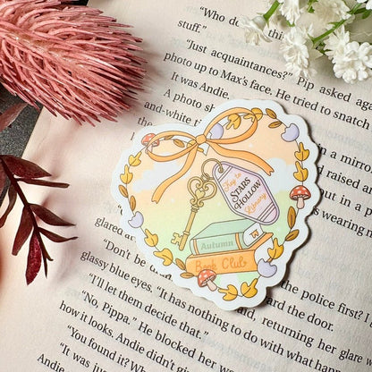Key to Stars Hollow Library Heart Sticker - Awfullynerdy.co