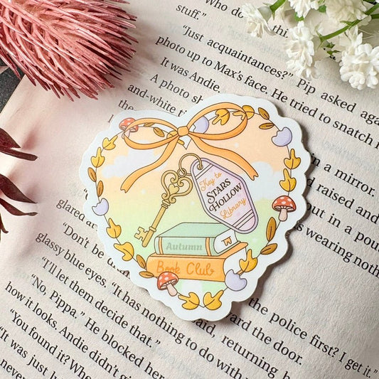 Key to Stars Hollow Library Heart Sticker - Awfullynerdy.co
