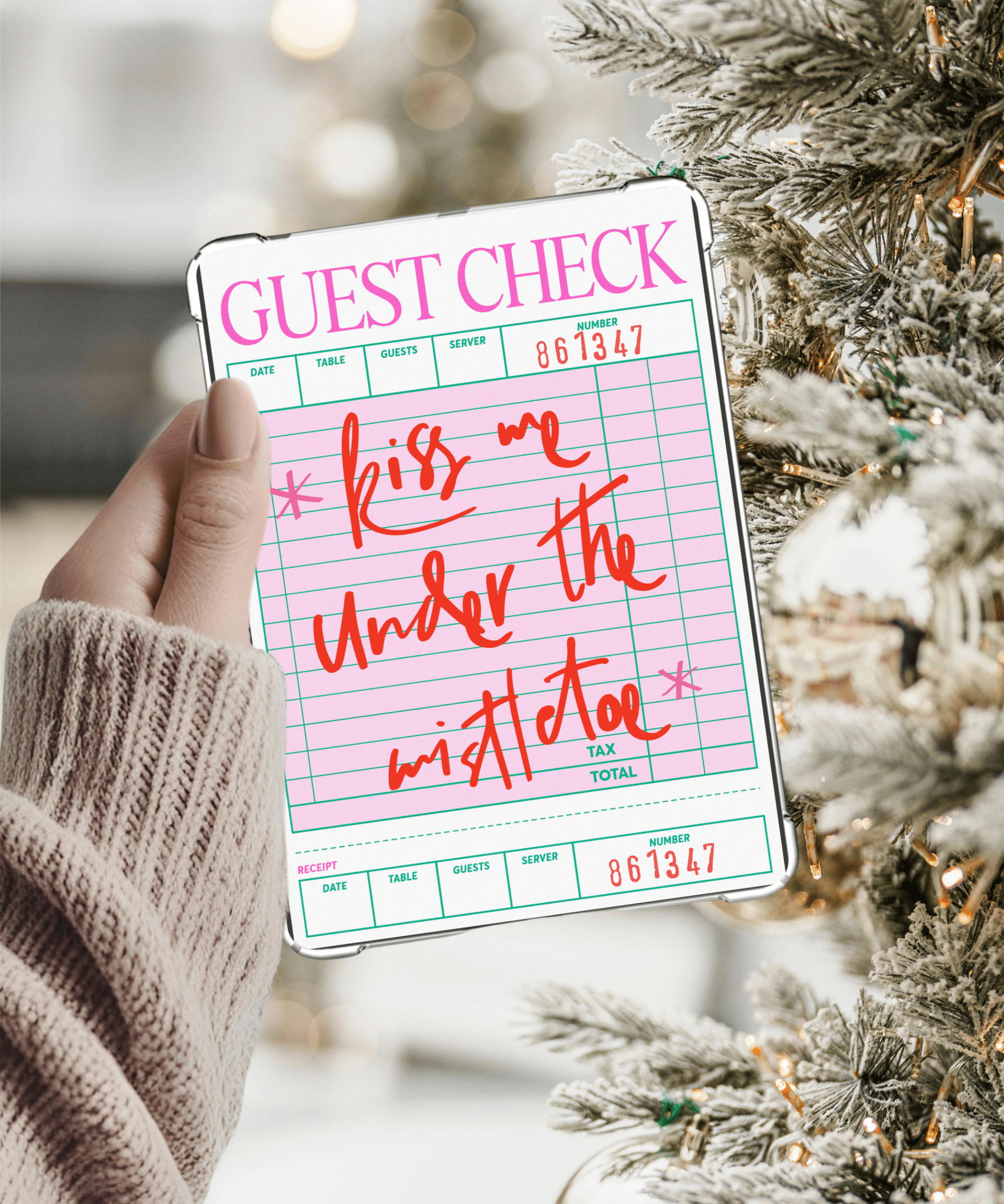 Kiss Me Under The Mistletoe Kindle Paperwhite Insert - Awfullynerdy.co