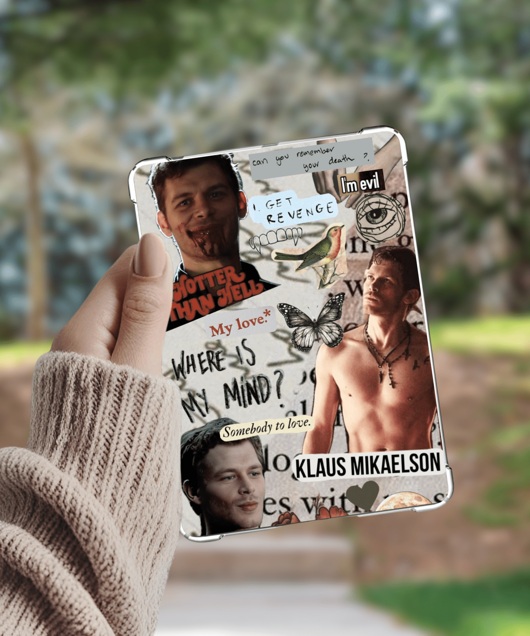 Klaus Inspired Collage Kindle Paperwhite Insert - Awfullynerdy.co