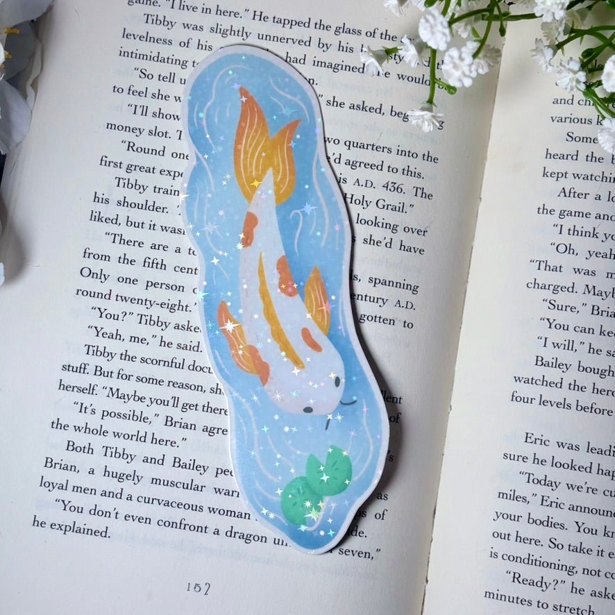 Koi Fish Die Cut Sparkle Bookmark - Awfullynerdy.co