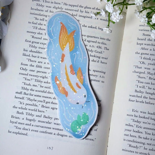 Koi Fish Die Cut Sparkle Bookmark - Awfullynerdy.co