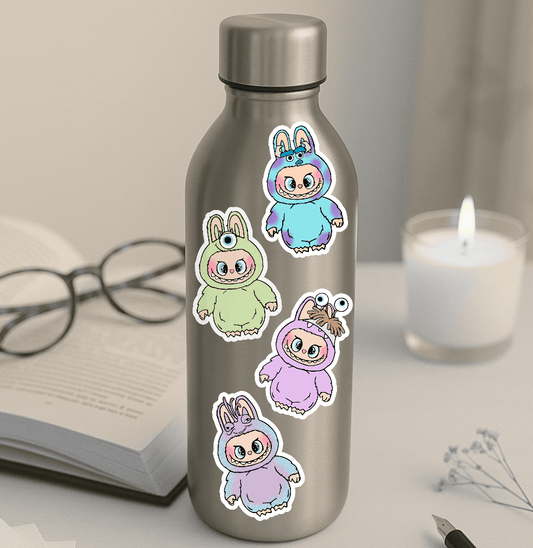Labubu Inspired Monsters Sticker Bundle - Awfullynerdy.co