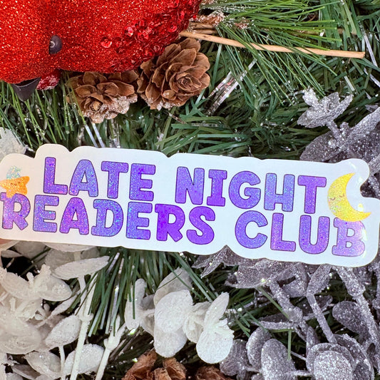 Late Night Readers Club Sticker - Awfullynerdy.co