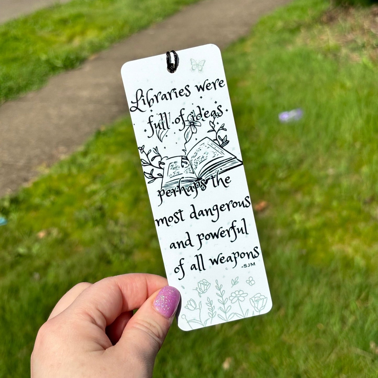 Libraries Were Full of Ideas… TOG Quote Metal Bookmark - Awfullynerdy.co