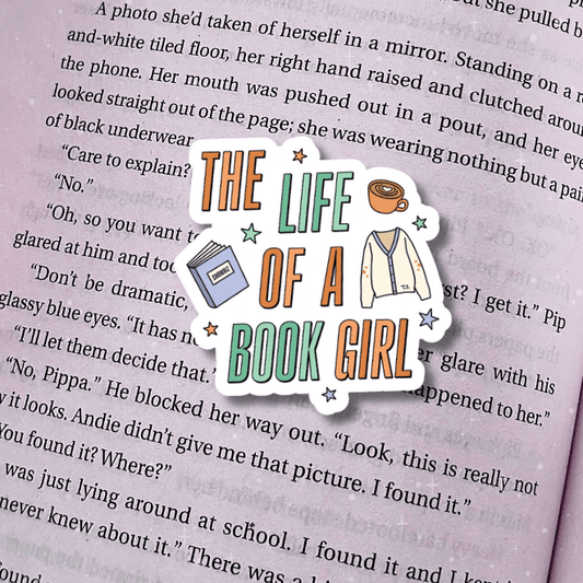 Life of a Book Girl Sticker - Awfullynerdy.co