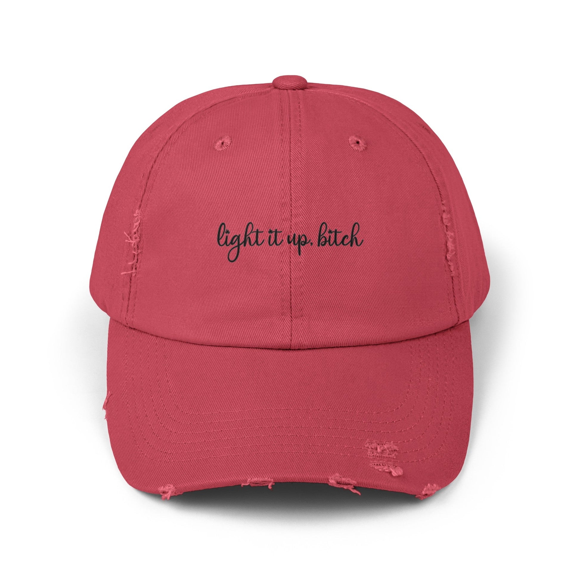 Light it Up Bitch Crescent City Distressed Cap - Awfullynerdy.co