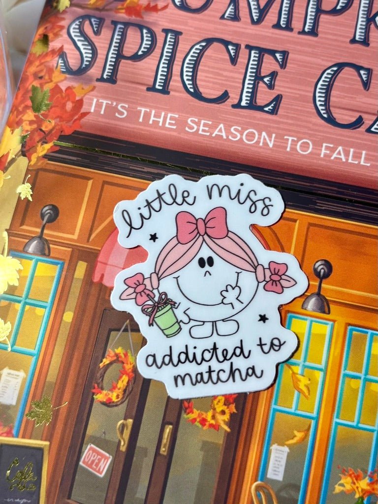 Little Miss Addicted to Matcha Sticker - Awfullynerdy.co
