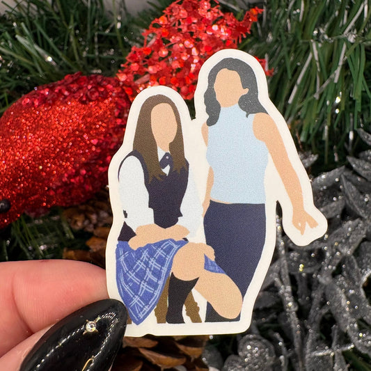 Lorelai and Rory Clear Finish Sticker - Awfullynerdy.co