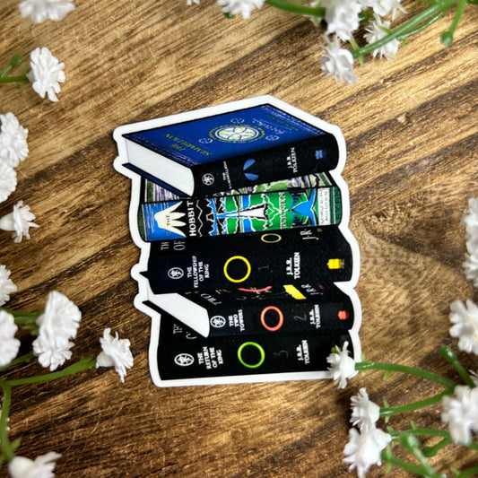 LOTR Bookstack Sticker - Awfullynerdy.co