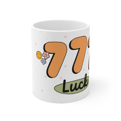 Luck Angel Numbers 777 Mug 11oz - Awfullynerdy.co