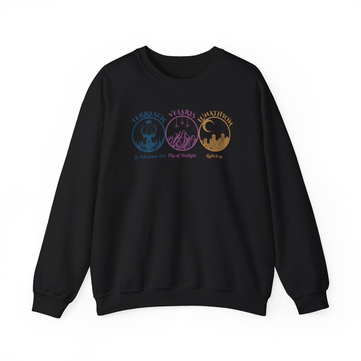 Maasiverse Books Collage Heavy Blend™ Crewneck Sweatshirt - Awfullynerdy.co