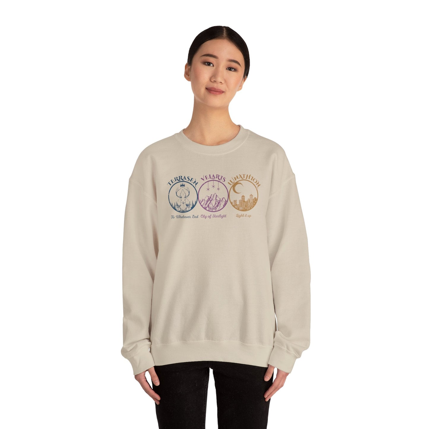 Maasiverse Books Collage Heavy Blend™ Crewneck Sweatshirt - Awfullynerdy.co