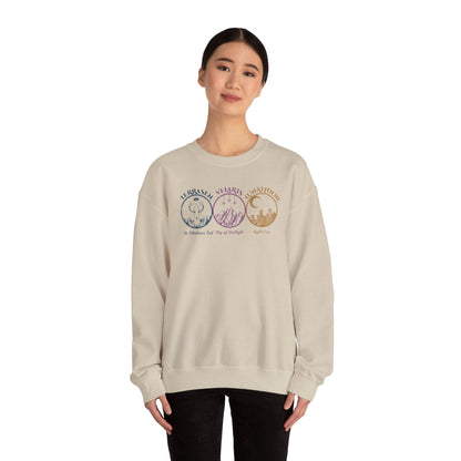 Maasiverse Books Collage Heavy Blend™ Crewneck Sweatshirt - Awfullynerdy.co