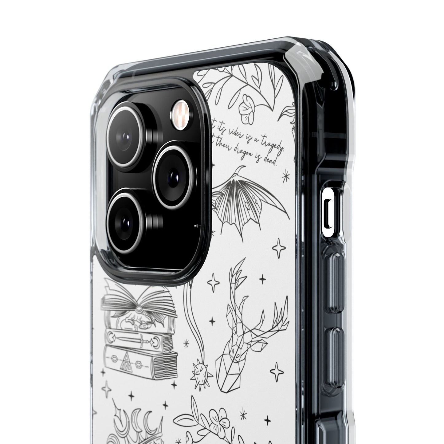 Magnetic Clear Impact Phone Case - Romantasy - Awfullynerdy.co