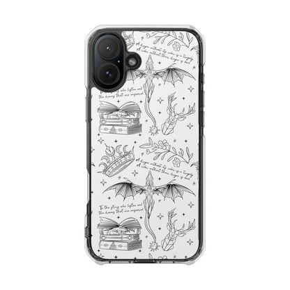 Magnetic Clear Impact Phone Case - Romantasy - Awfullynerdy.co