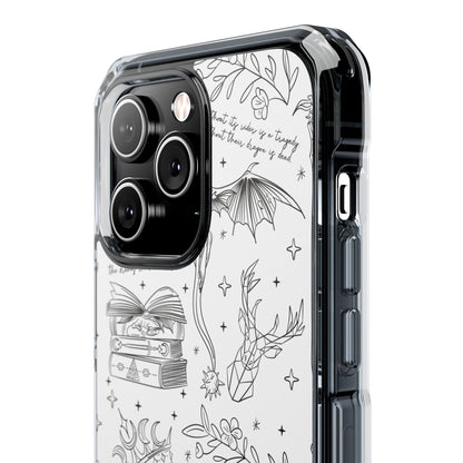 Magnetic Clear Impact Phone Case - Romantasy - Awfullynerdy.co