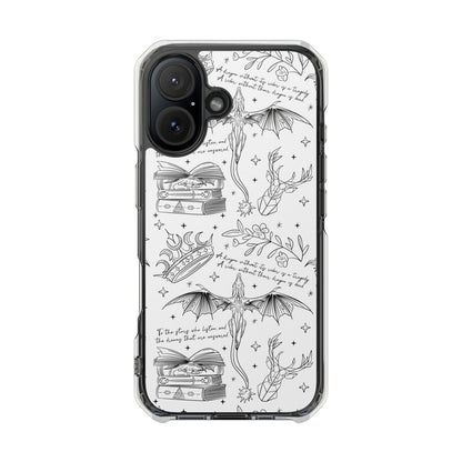 Magnetic Clear Impact Phone Case - Romantasy - Awfullynerdy.co