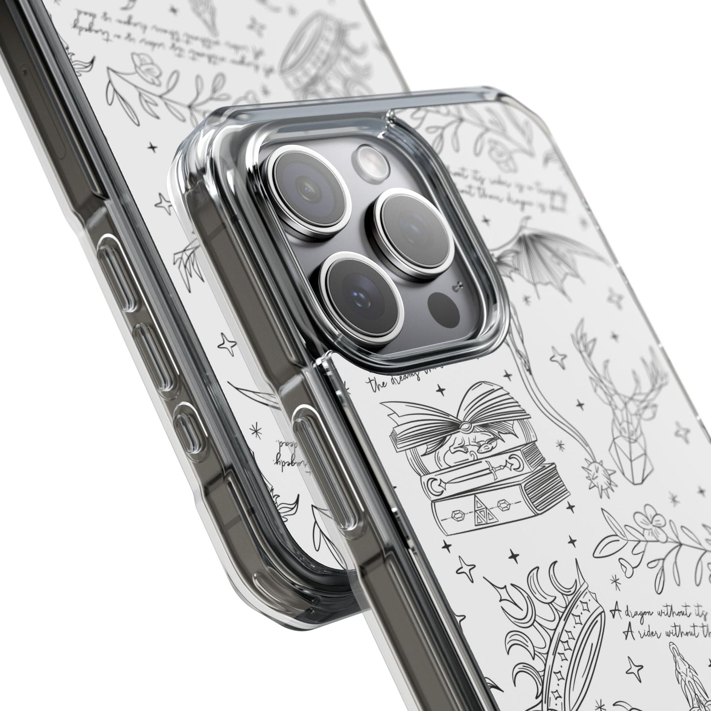 Magnetic Clear Impact Phone Case - Romantasy - Awfullynerdy.co