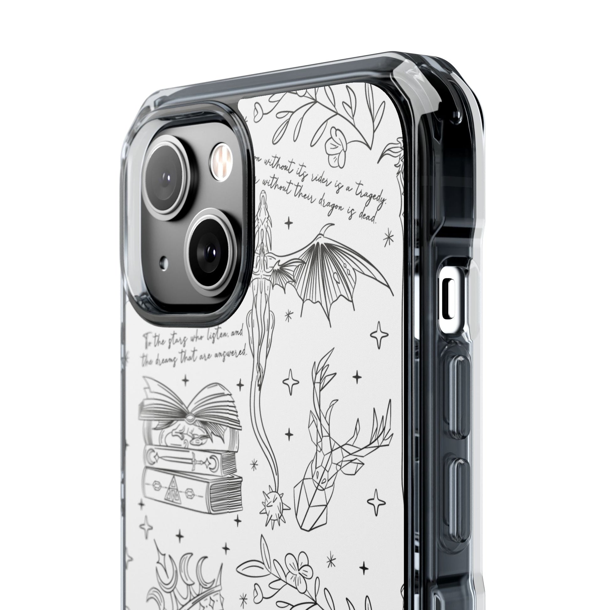 Magnetic Clear Impact Phone Case - Romantasy - Awfullynerdy.co