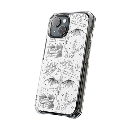 Magnetic Clear Impact Phone Case - Romantasy - Awfullynerdy.co