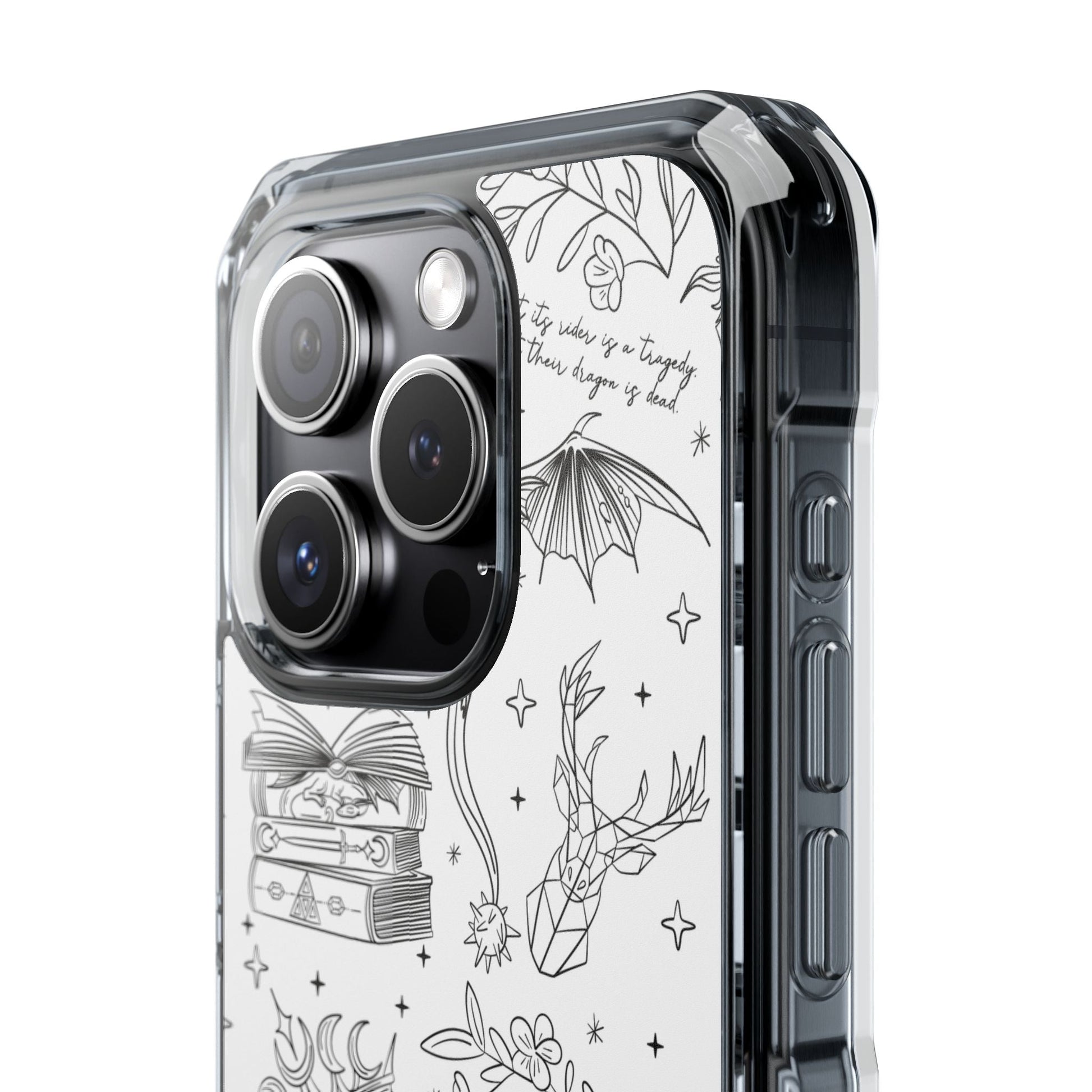 Magnetic Clear Impact Phone Case - Romantasy - Awfullynerdy.co