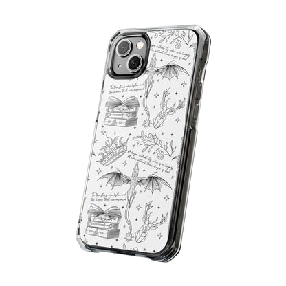 Magnetic Clear Impact Phone Case - Romantasy - Awfullynerdy.co