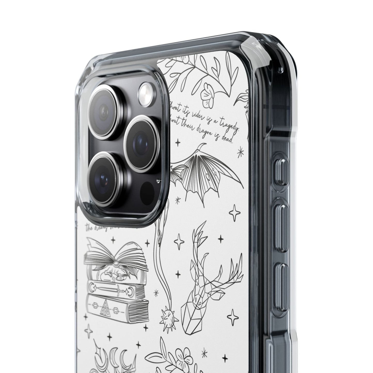 Magnetic Clear Impact Phone Case - Romantasy - Awfullynerdy.co