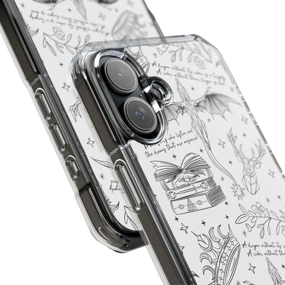 Magnetic Clear Impact Phone Case - Romantasy - Awfullynerdy.co